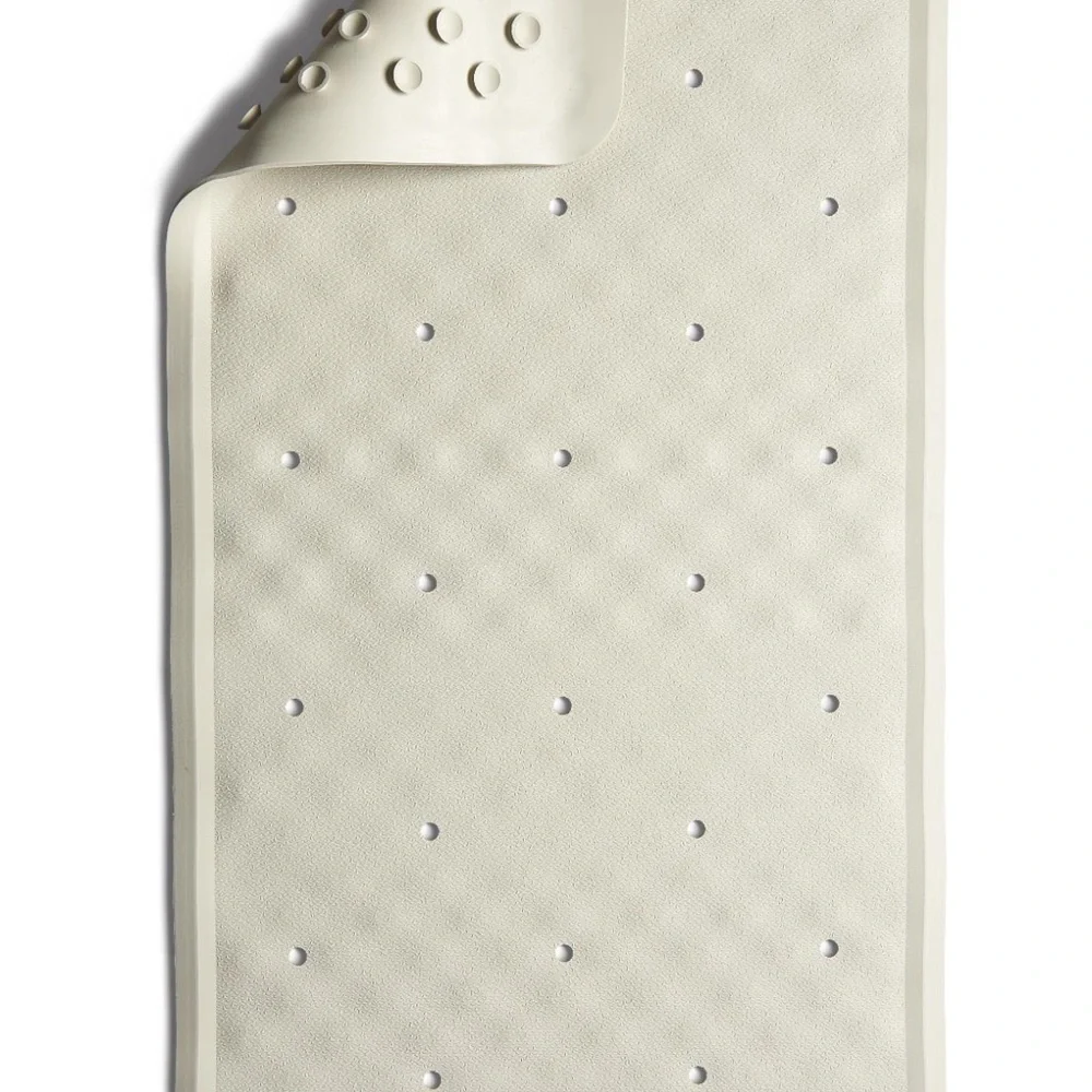 Cream Non-Slip Bath Mat